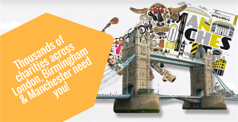Thousands of charities need you