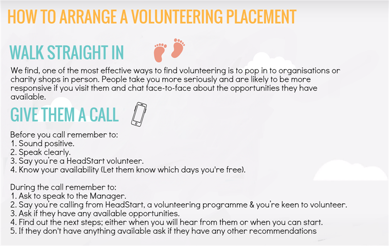 How to arrange volunteering