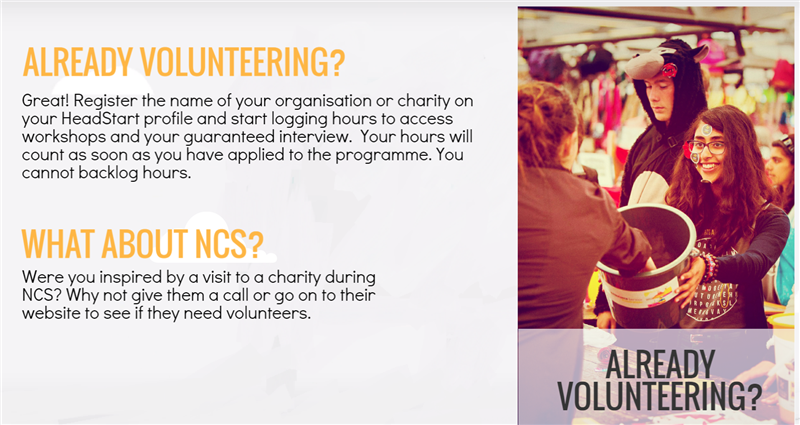 Already volunteering?